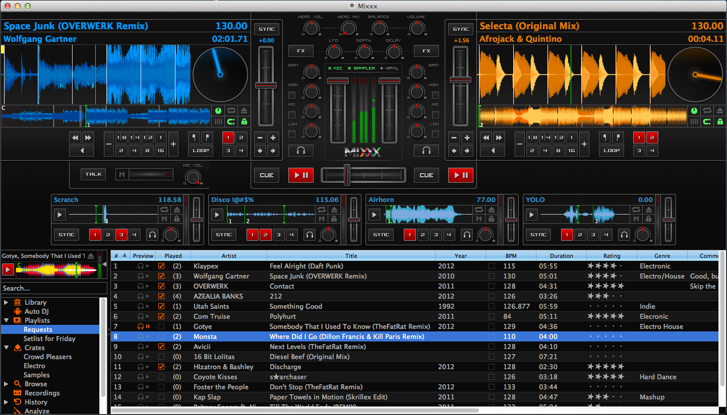 mixxx screenshot